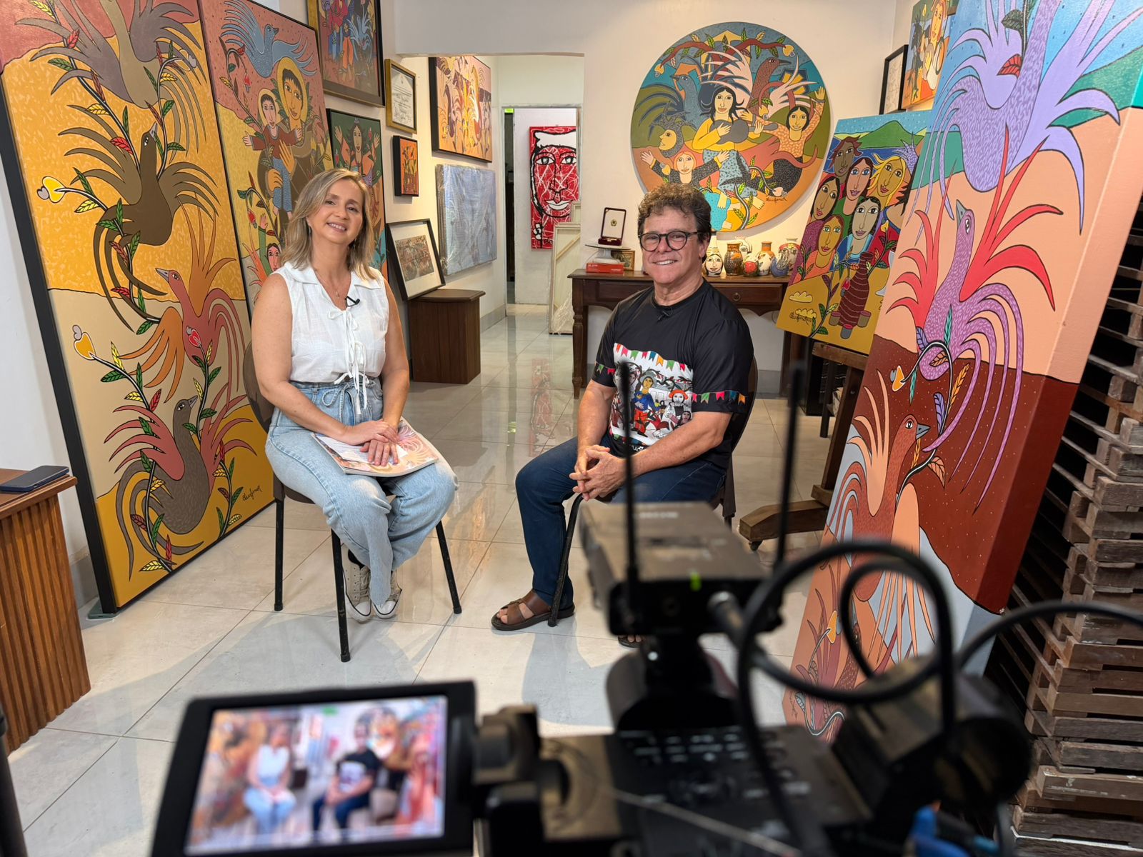 Artista plástico Clóvis Júnior é entrevistado no Nossa Gente Artista plástico Clóvis Júnior é entrevistado no Nossa Gente